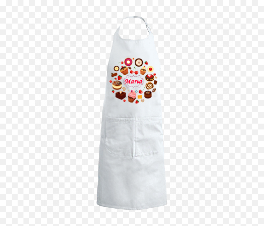 White Apron Image Cakes With Own Print - Zástra Na Vaení Levn Emoji,Cupcake Emoji Pillow
