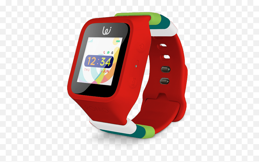 Rojo - Smartwatch Kids Pomo Waffle Emoji,Canciones Con Emojis