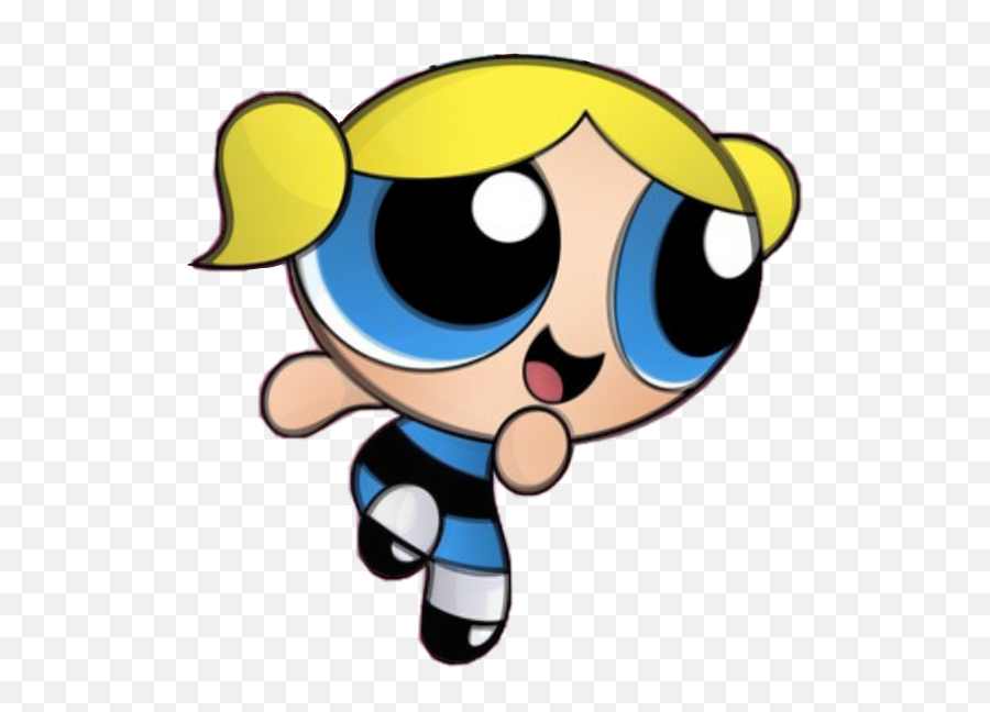 Bubbles Ppg Powerpuff Girls Sticker - Cartoon Network Blonde Cartoon Character Emoji,Powerpuff Emoji