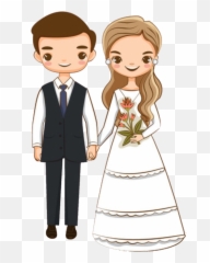 Wedding Ring Sticker - Cute Couple Wedding Invitations Wedding Cartoon Emoji,Bride And Ring Emoji