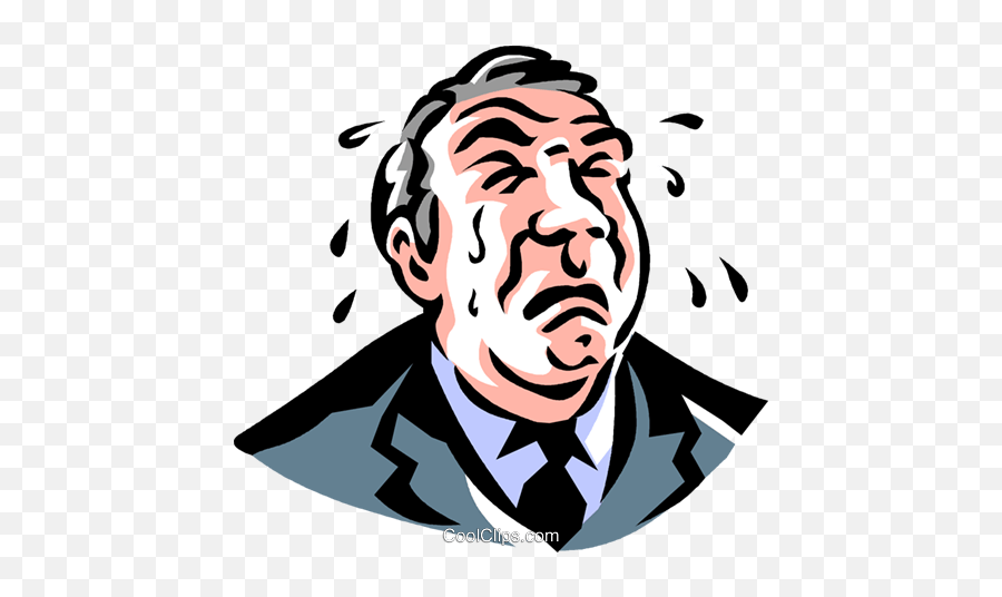 Businessman Crying Royalty Free Vector - Empresário Chorando Emoji,Vetor Emotion