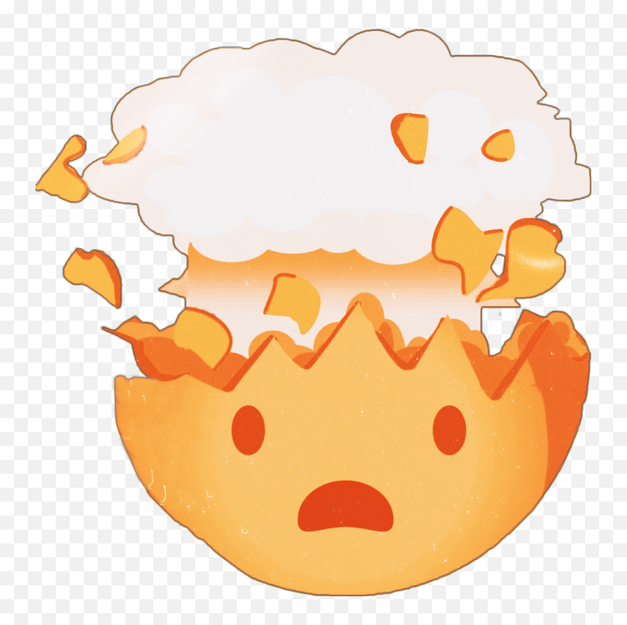 Emoji Mindblown Sticker - Exploding Head Emoji Png,Mindblown Emoji