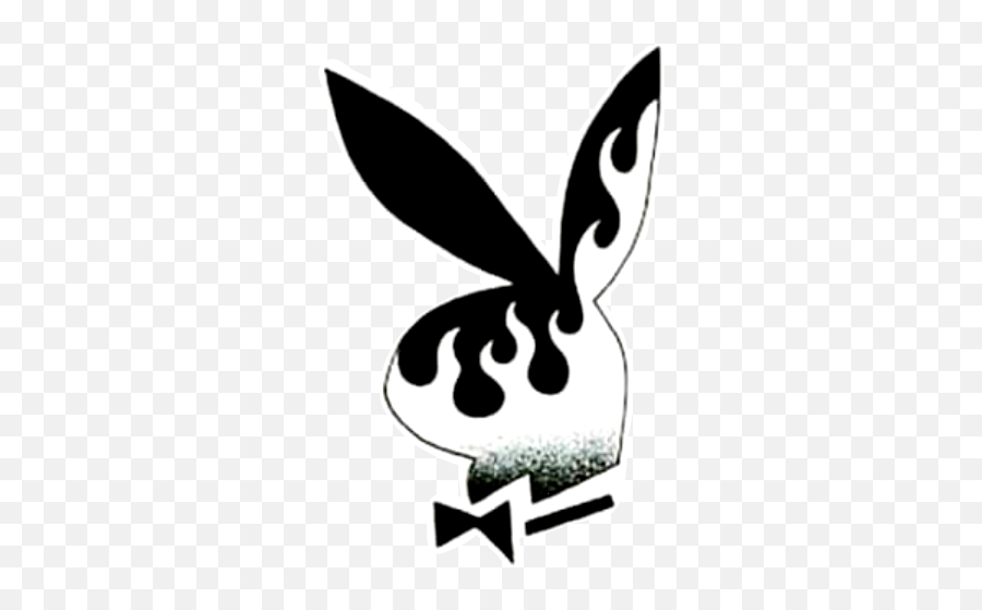 Playboy Bunny Fire Flame Flames Sticker By Clea - Playboy Stickers Emoji,Playboy Emoji