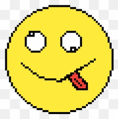 Pixilart - Big Head Cartoon Gif Emoji,Derp Face Emoticon