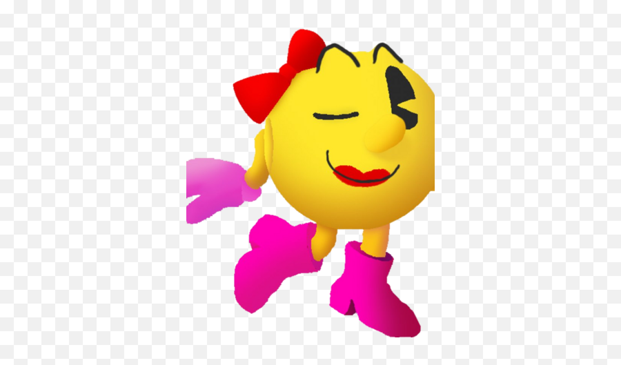 Ms - Mrs Pac Man Hd Emoji,Rip Pacman Emoticon?