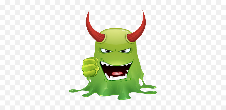 Monster Emoji Face Stickers - Demon,Monster Emoji
