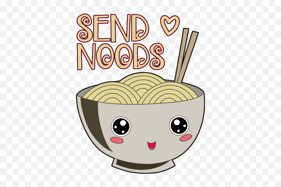 Send Noods Kawaii Ramen Bowl Miso Emoji,Ramen Emoji