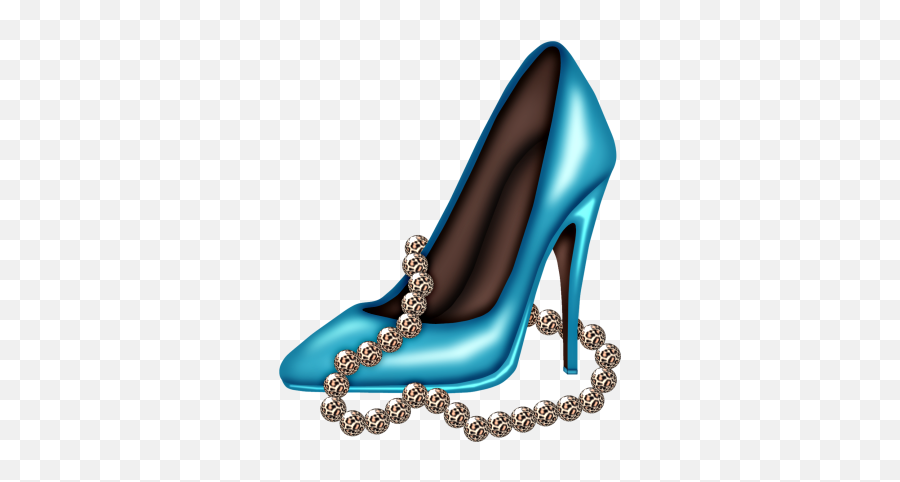 Blue High Heel Shoes Clipart Png Image - Fashion High Heel Shoes Clipart Emoji,High Heel Emoticon Facebook