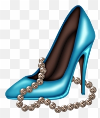 Blue High Heel Shoes Clipart Png Image - Fashion High Heel Shoes Clipart Emoji,High Heel Emoticon Facebook