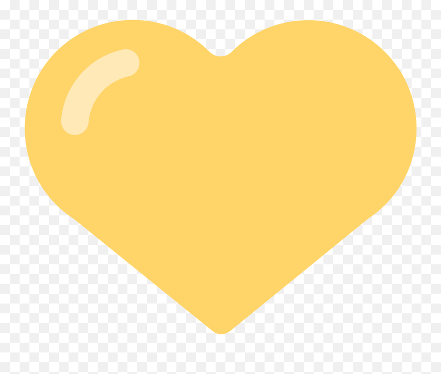 Yellow Heart Emoji - Corazon Amarillo Pastel Png,Orange Heart Emoji