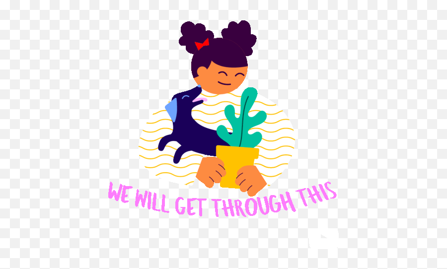 We Will Get Through This Plants Sticker - We Will Get Coping Skills Gif Emoji,Dog Showing Emotion Tumblr