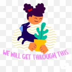 We Will Get Through This Plants Sticker - We Will Get Coping Skills Gif Emoji,Dog Showing Emotion Tumblr