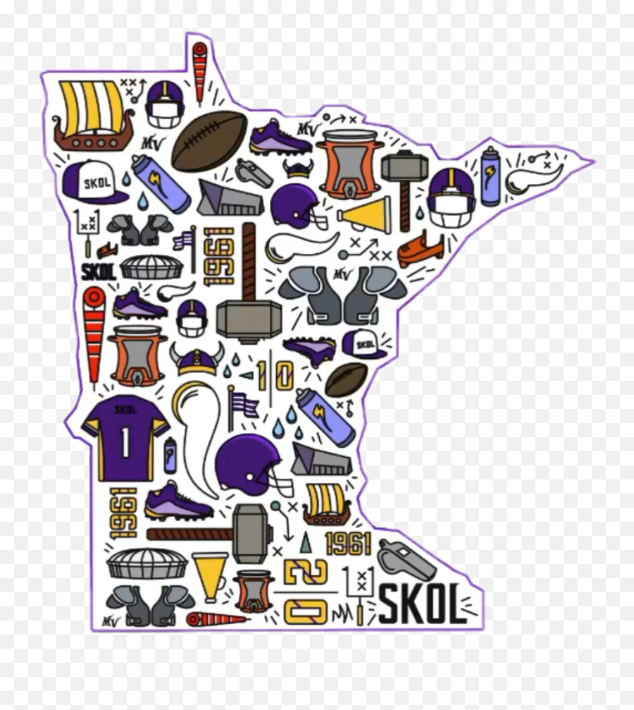 Minnesotavikings Minnesota Skol Sticker - Dot Emoji,Minnesota Vikings Emoji
