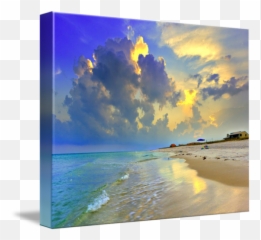 Sunset Seascape Beach Single Canvas Wall Art Picture Print Emoji,Sunset Shimmer Emojis