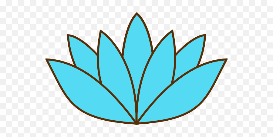 Blue Lotus Flower Clip Art At Clkercom - Vector Clip Art Emoji,Facebook Flower Emoticons Code
