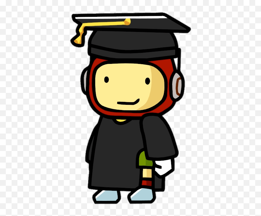 Scribblenauts Maxwell Student In Graduation Gown Transparent Emoji,Student Emoji