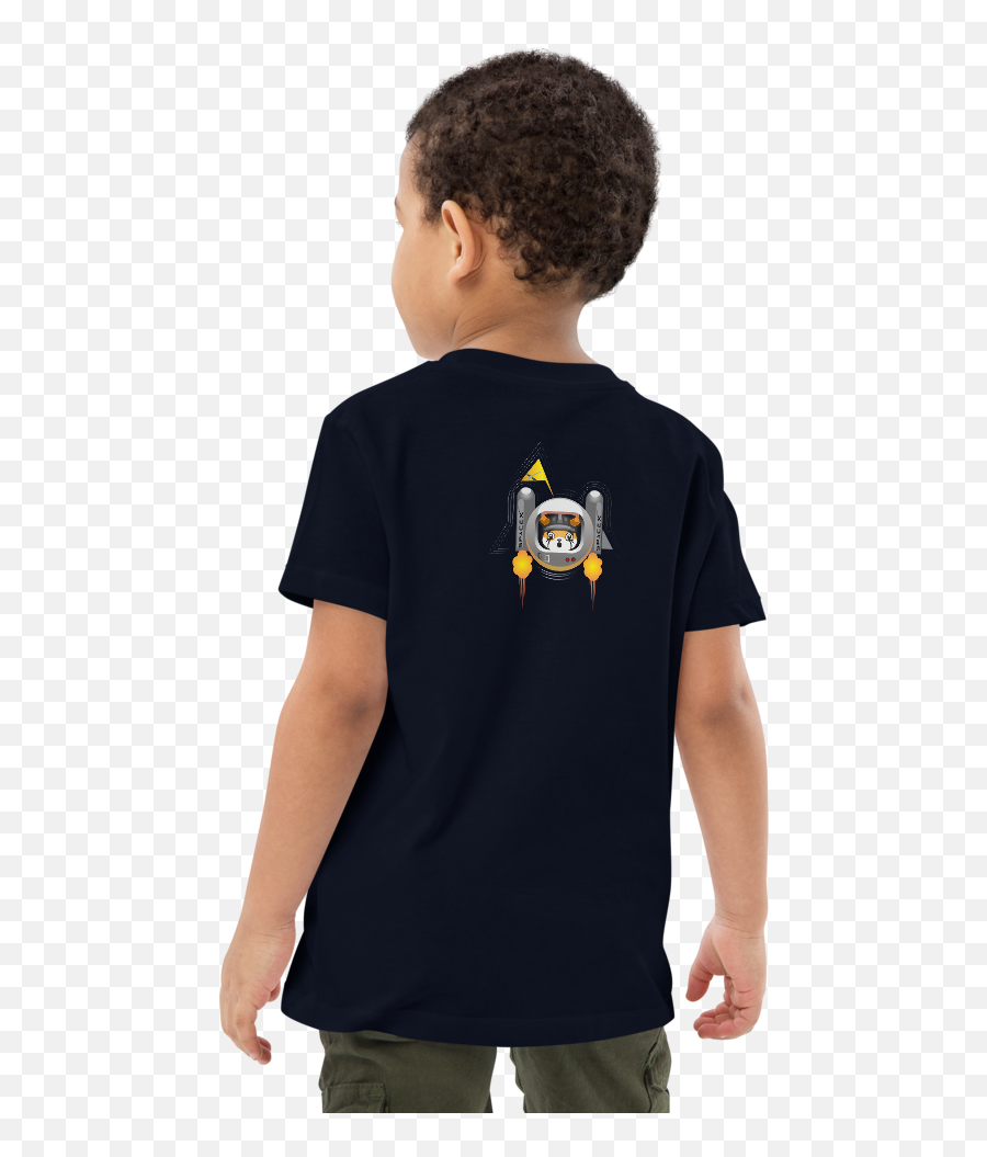 Organic Cotton Kids T - Shirt U2013 Floki Emoji Nft,Shoulder Emoji