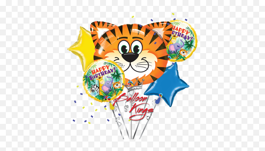 Detroit Tigers Bouquet - Balloon Kings Emoji,Emoji Happy Year Of The Tiger New Year