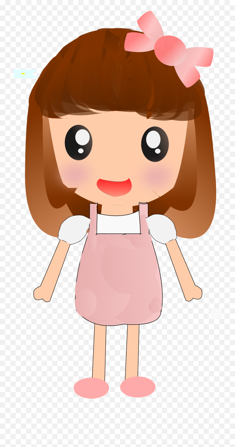 Free Photo Pink Cute Girl Anime Female People Dress - Max Pixel Animasi Gambar Anak Perempuan Emoji,Anime Girl Emotions