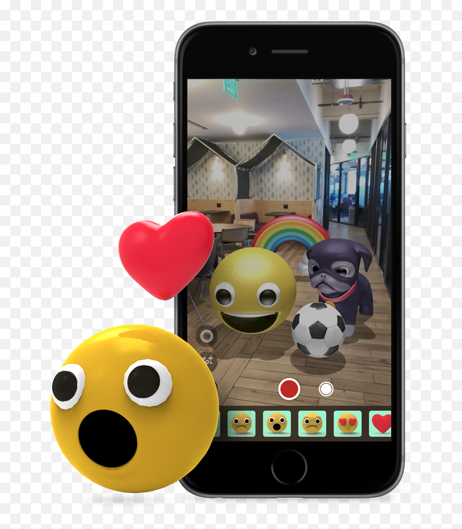 Figment Ar - Turn Your World Into An Augmented Funhouse Happy Emoji,Red Balloon Emoji