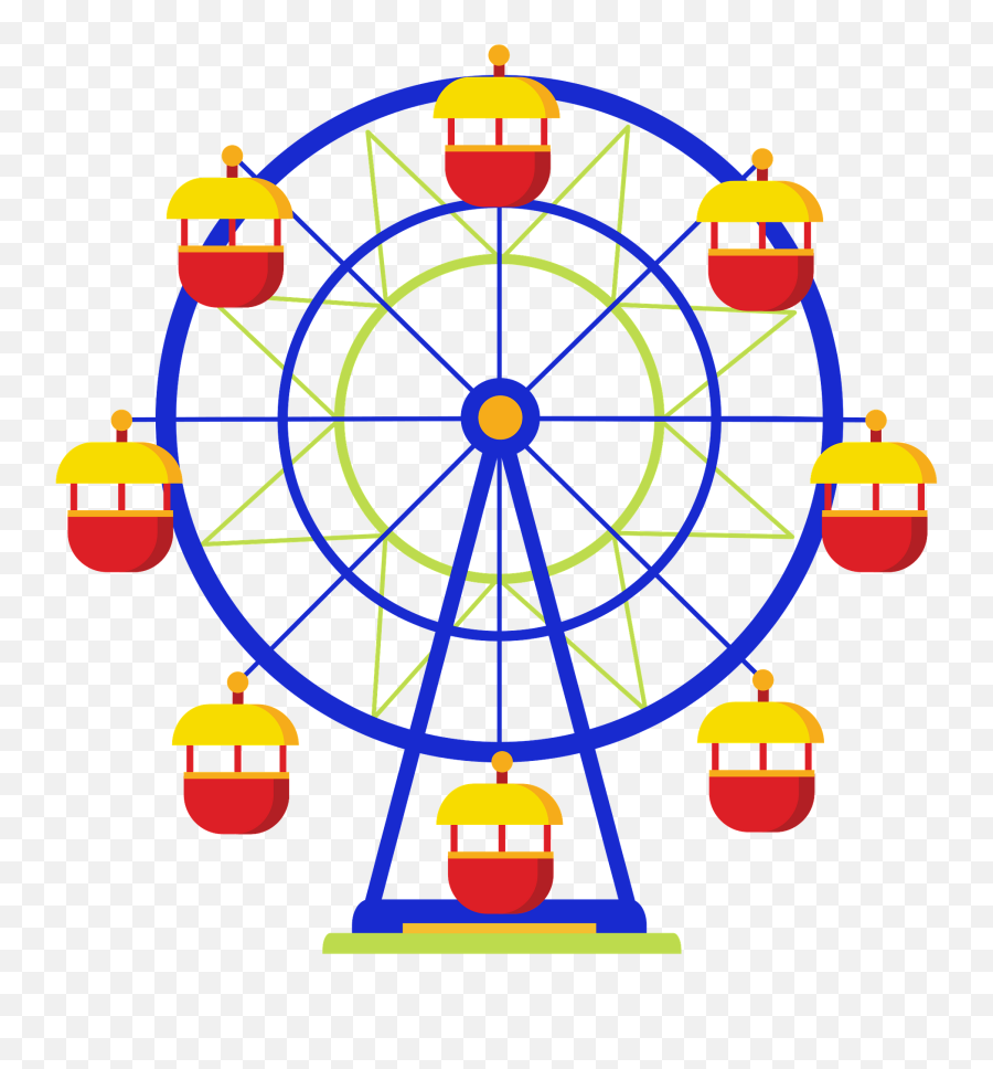 Ferris Wheel Clipart - Ferris Wheel Emoji,Carnival Emoji 2