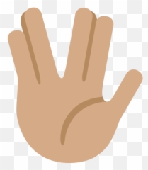 Medium Skin Tone Emoji - Vulcan Emoji,The Spock Emoji