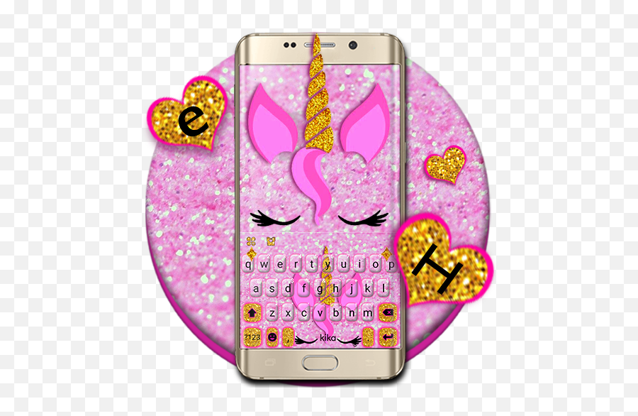 Novo Tema De Teclado Pink Glisten Unicorn Cat Apk Baixar - Smartphone Emoji,Teclado Moto G Emoticons