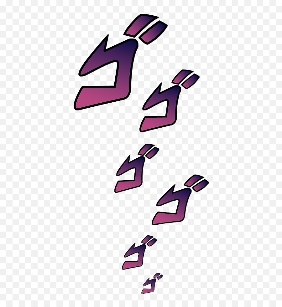 Jojo Jjba Menacing Sticker - Jojo Bizarre Adventure Menacing Emoji,Menacing Emoji