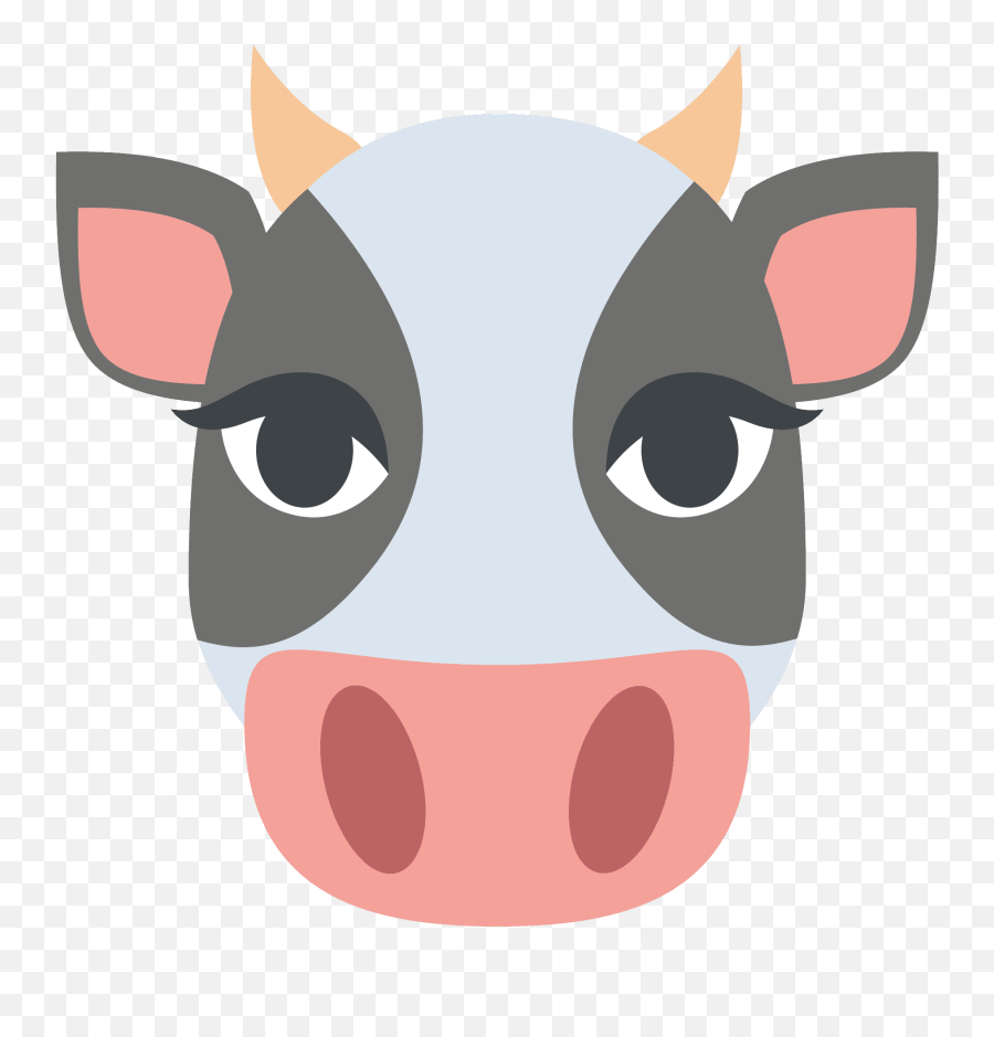 Cow Face Emoji High Definition Big Picture And Unicode - Cow Face Vector Png,Emojis Animals