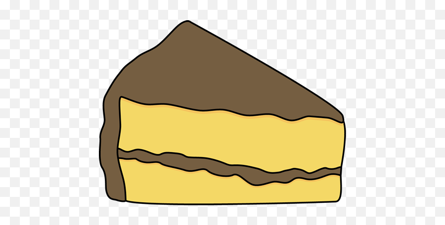 Yellow Cake Chocolate Frosting Clip Art - Cake Slice Clip Art Emoji,Slice Of Cake Emoji