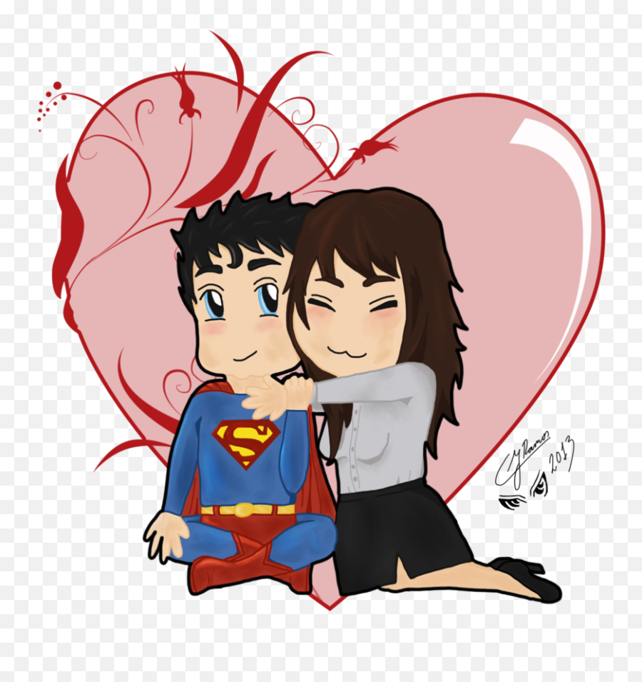 Download Superman Y Lois Lane - Cute Superman And Lois Png Lois Lane Emoji,Batman V Superman Emoji
