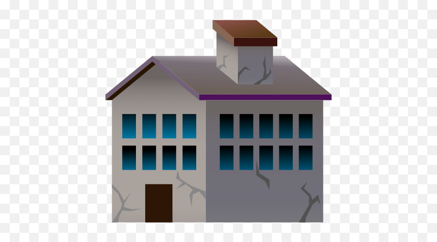 Derelict House Building - Housing Emoji Transparent,House Emoji Transparent
