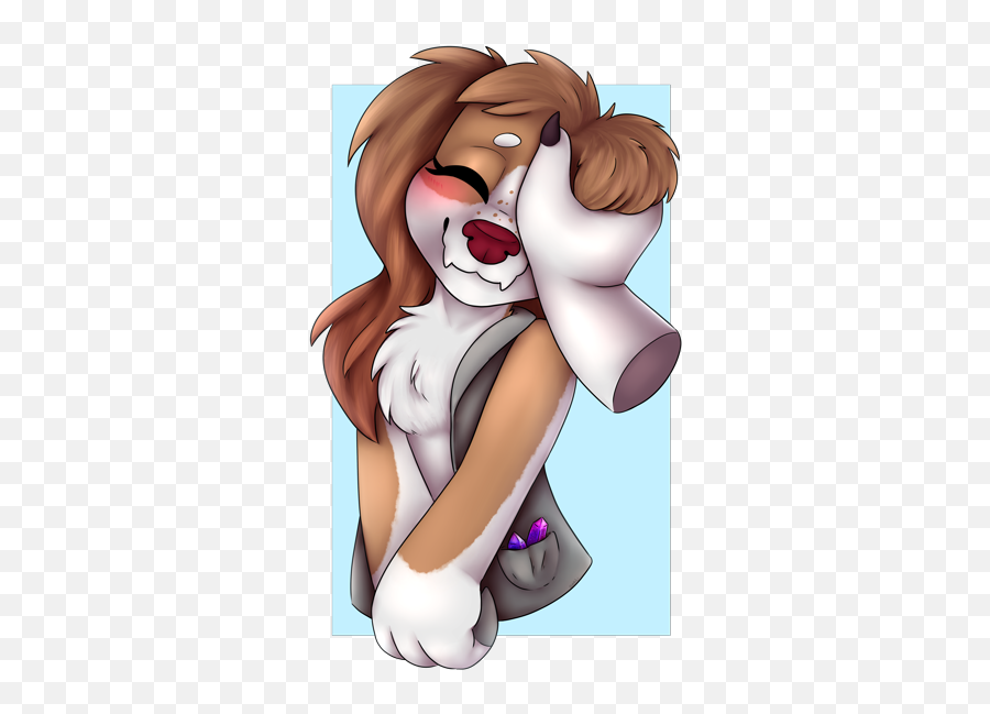 Female Diamond Dog Furry - Furry Female Dog Cute Emoji,Dogs Emotions Comic