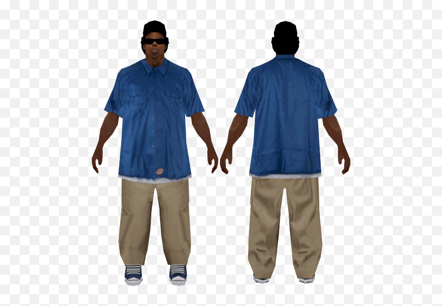 Shr - Gta Sa Button Up T Shirt Mod Emoji,Crip Emoji