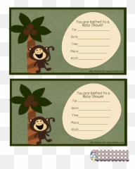 Free Printable Monkey Baby Shower Invitations Including - Horizontal Emoji,Free Emoji Invitations