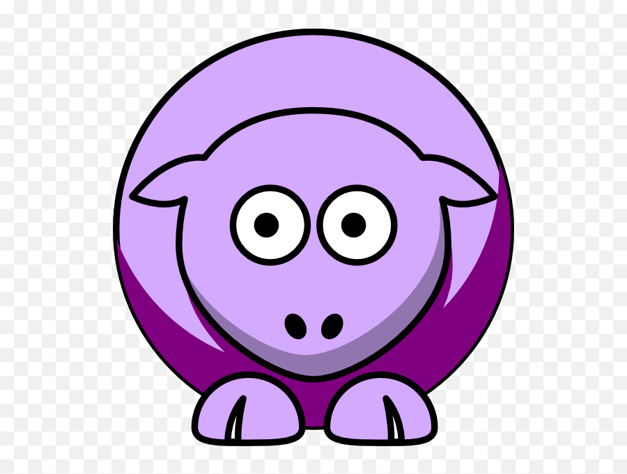 Sheep Looking Right Clip Art At Clker - North Dakota State Colors Emoji,Sheep Emoticon