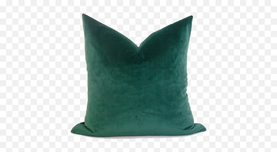 Plush Velvet Pillow Cover - Emerald Green 12x20 Emerald Velvet Pillow Emoji,Emoticon Character Plush Accent Pillow