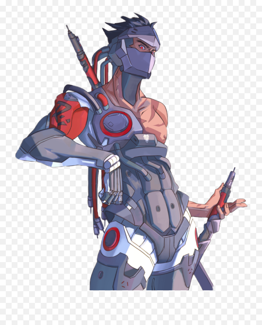 Genji Sticker - Hot Blackwatch Genji Fanart Emoji,Genji Emojis