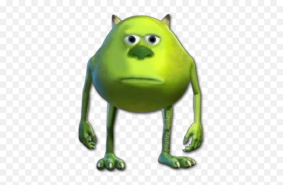 Memes Mike Wazowski - Mike Wazowski Sticker Png Emoji,Mike Wazowki Meme Emoji