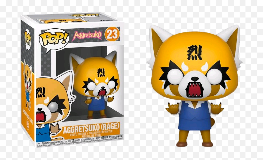 Funko Aggretsuko - Funko Pop Aggretsuko Rage Emoji,Rage Emotion Anime