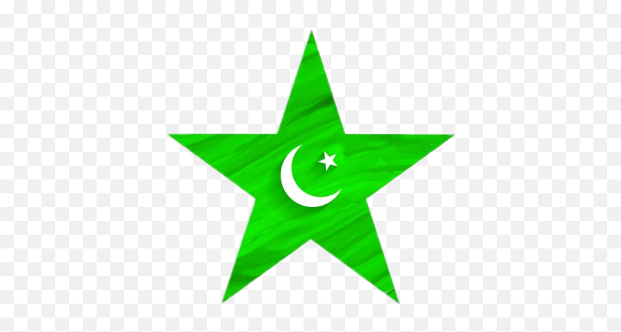 Pakistan Star Logo Flag Icon Green Sticker By Mrmwsk - Pakistan Flag In Star Shape Emoji,Flag And Stars Emoji