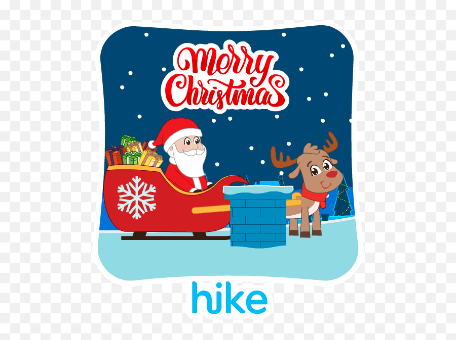 Animated Stickers - Hike Christmas Stickers Emoji,Moving Christmas Emojis