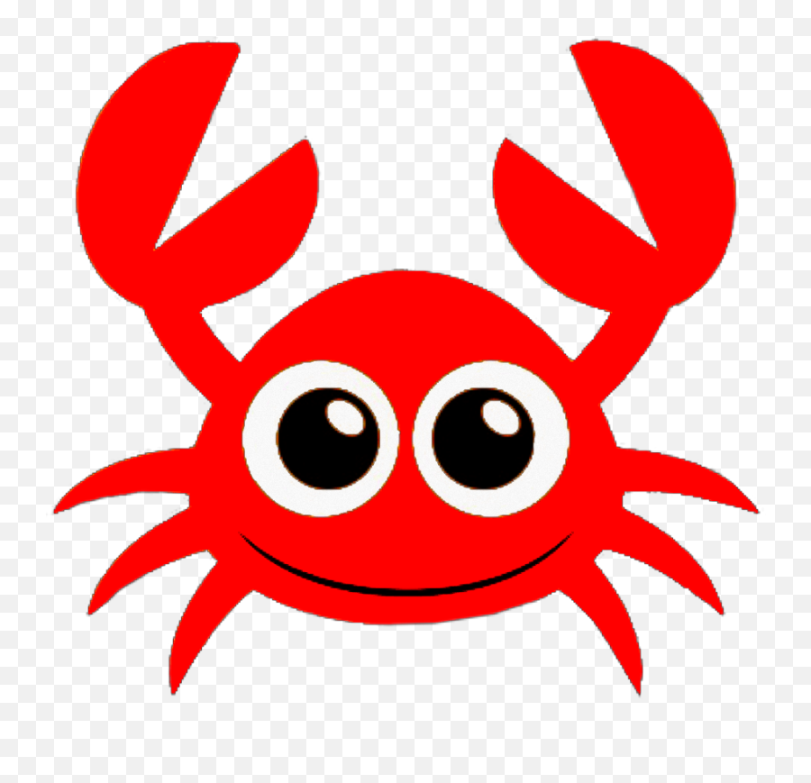 Cute Cartoon Crab Png Clipart - Crab Icon Emoji,Googly Eyes Emoji Code