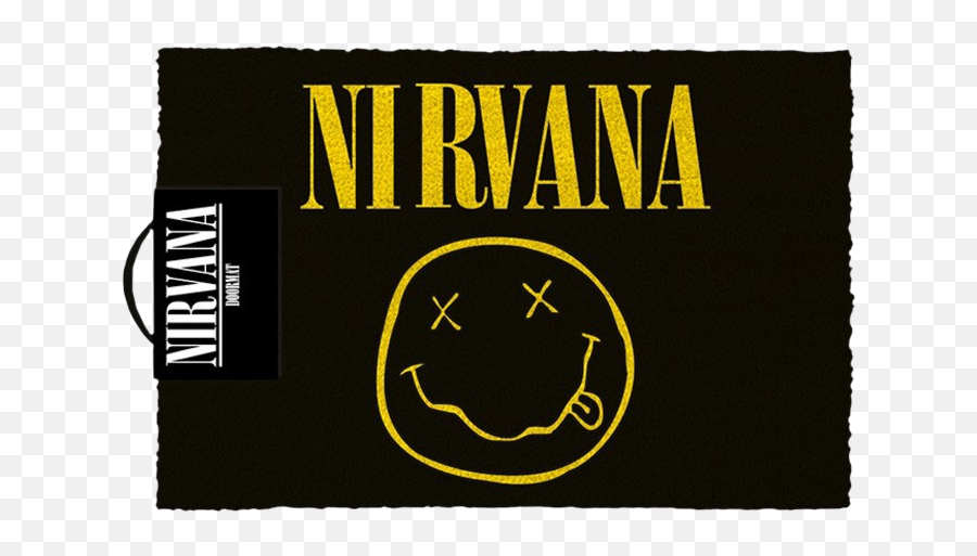 Nirvana - Smiley Doormat Mojo Burger Emoji,Emoticon Costumes