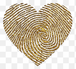 Golden Heart Gold Foil Love Finger - Fingerprint Heart Emoji,Emotion Foils