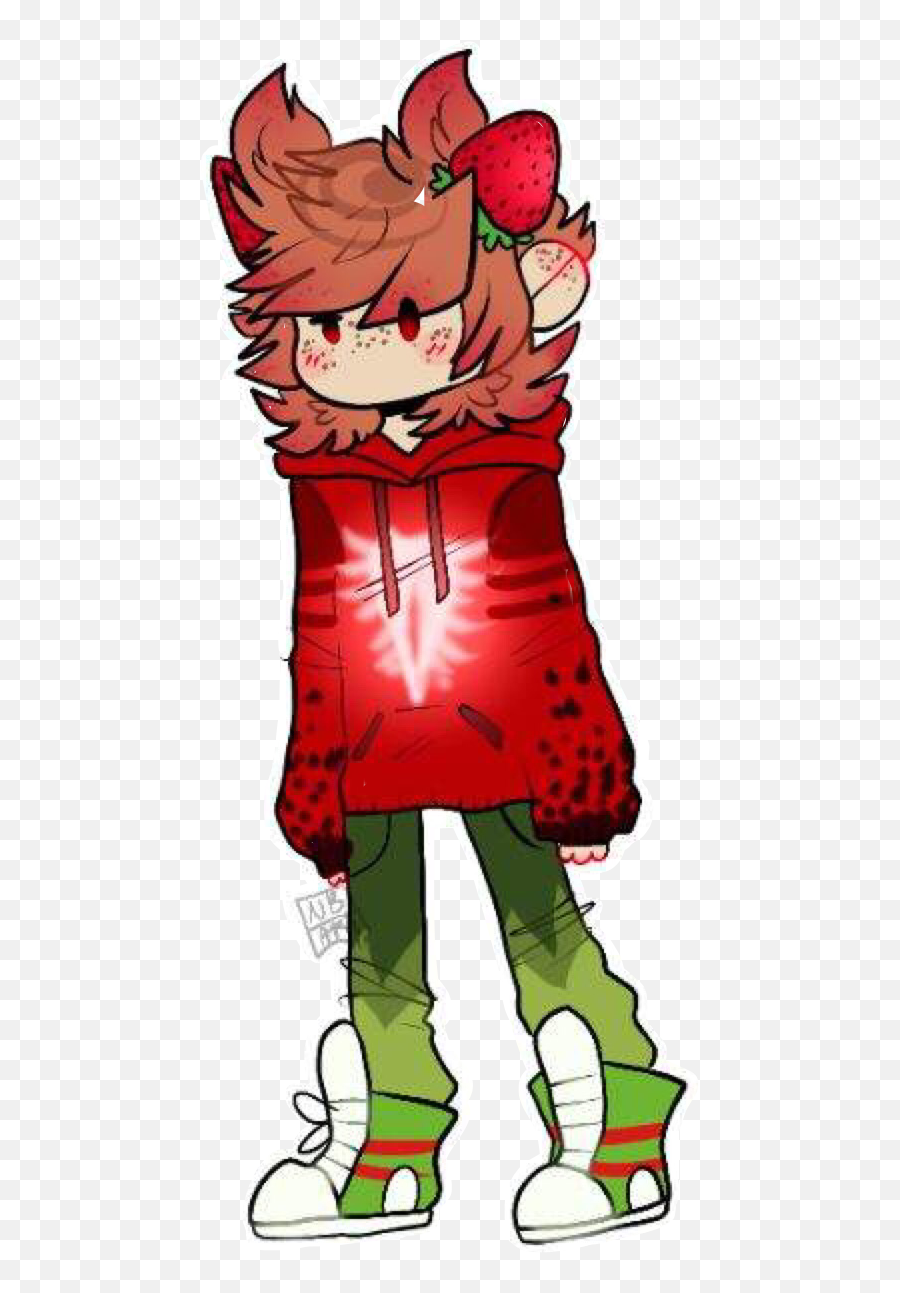 Eddsworld Ew Tord Strawberry Sticker - Eddsworld Chibi Tord Emoji,Eddsworld Tord Emojis