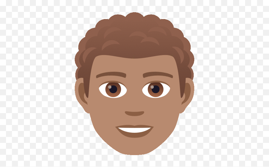 Man Curly Haired Joypixels Afro - Emoji,Bearded Long Haired Male Emoji