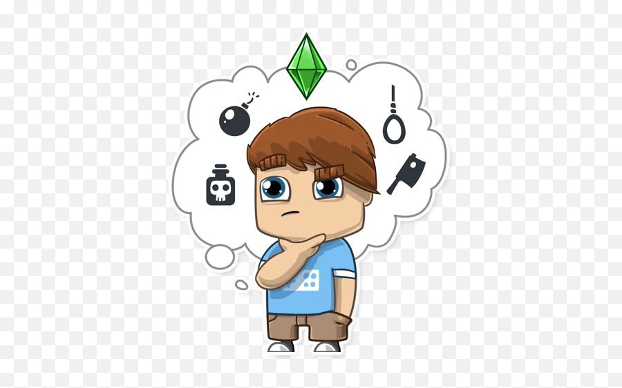 True Gamer Telegram Stickers - Sims Stickers Telegram Emoji,Solair Emoji