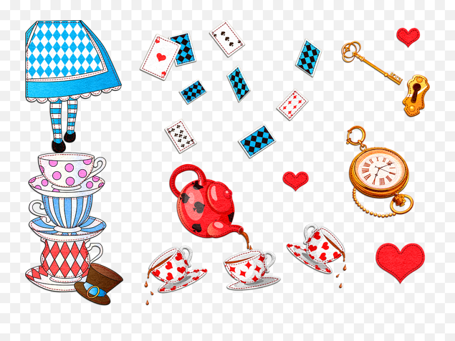 Alice In Wonderland - Tea Party Alice And Wonderland Emoji,Alice In Wonderland Emojis