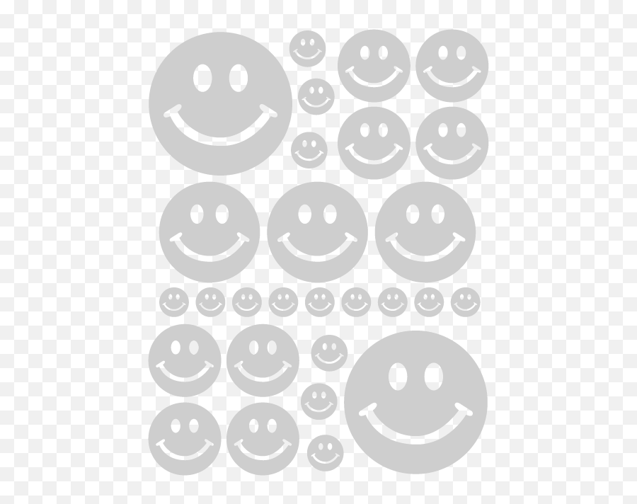 Smiley Face Wall Decals Smiley Face Stickers Whimsi - Happy Emoji,Giggle Emoticon